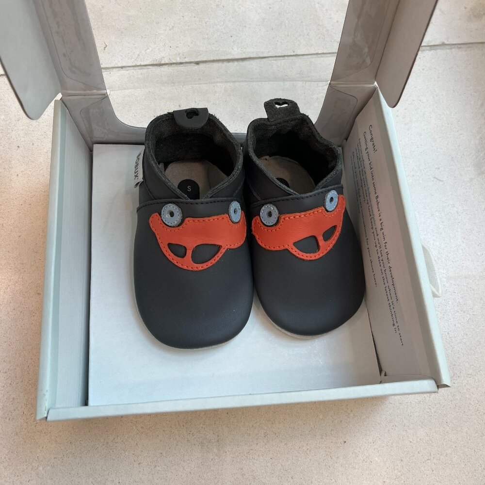 Bobux Baby Shoes - Blue, Boy, Cars - size small
